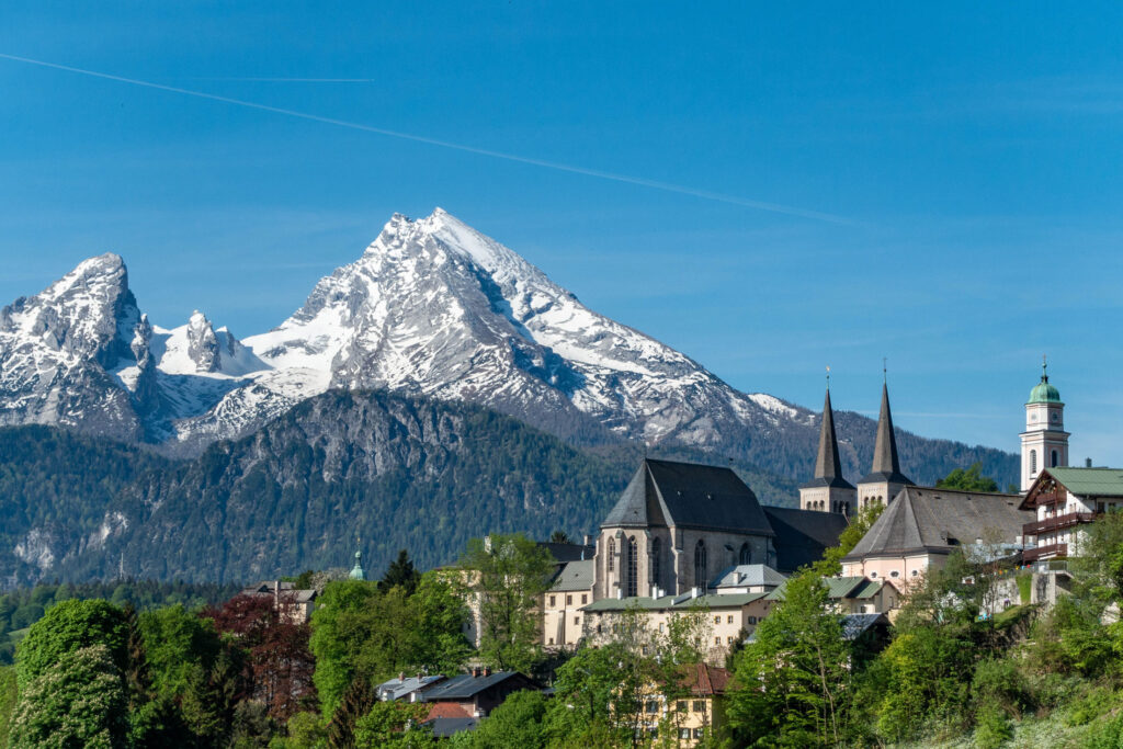 Berchtesagden mit dem Watzmann im Hintergrund