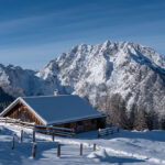 Priesbergalm und Watzmann im Winter