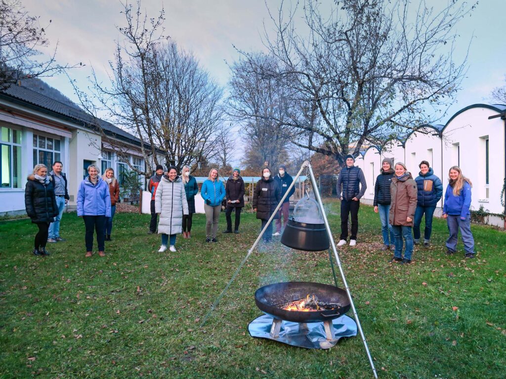 Gruppenfoto beim Workshop der Partnerschulen