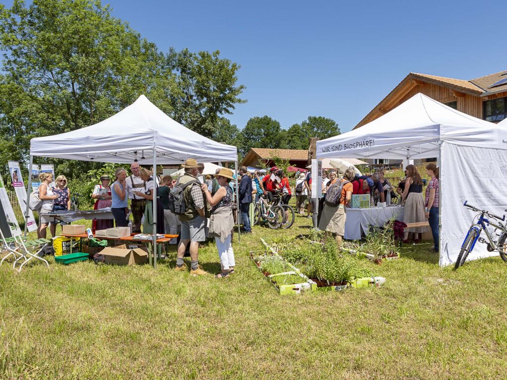 Informationsstand der Biosphärenregion am Biosphärentag 2018