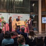 Dr. Peter Loreth bei einer Veranstaltung zur Imagekampagne als Bühnengast