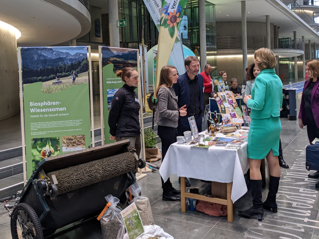 Stand der Biosphärenregion BGL bei der Präsentation der Imagekampagne in Berlin
