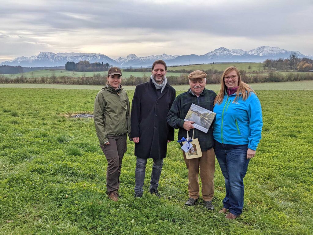 Josef Ratzesperger bei der Verleihung des Grünen Engels des Bayerischen Umweltministeriums