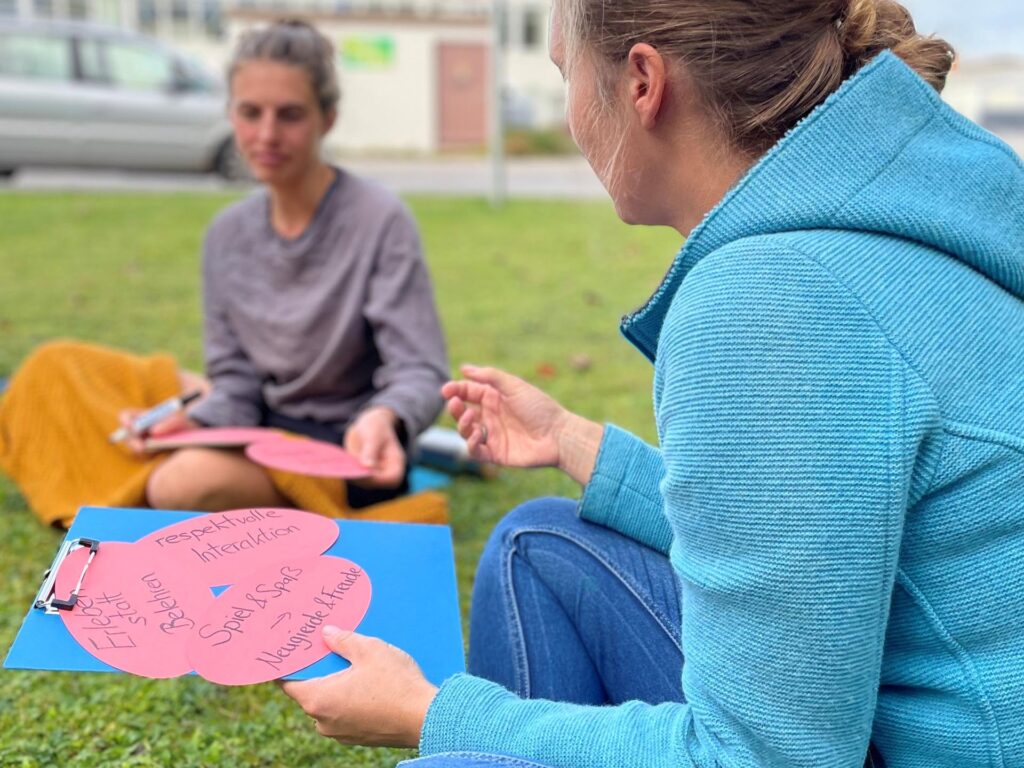 Teilnehmerinnen beim Workshop zum Thema Bildung für nachhaltige Entwicklung