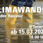 Poster der Veranstaltung Klimawandel vor der Haustür