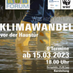 Poster der Veranstaltung Klimawandel vor der Haustür