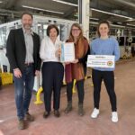 Übergabe der Partner-Urkunde im Partnerbetrieb psm protech GmbH & Co. KG