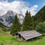 View over the Bindalm to the rocky peaks of the Reiteralpe