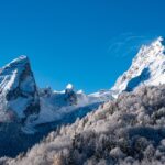 Watzmann mountain range in winter